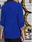 economico Blazer e Completi-Per donna Blazer Confortevole Traspirante Tasca Casual Semplice Ufficio Streetwear Casuale Abbigliamento quotidiano Monopetto Regolare Collo ripiegato Vestibilità regolare Manica Lunga Capispalla