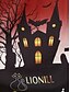 billige Halloween kjole-Halloween Kvinners Slott Trykk Midi Kjole A-Linje Kjole Passform Og Utsving Kjole Uformell Daglig Ferie Regulær Passform Gresskar Spindelvev Kortermet Crew Neck Svart Rød Blå Lilla Sommer Vår Høst