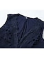 preiswerte Ausgefallene Kleider-Damen Midikleid Boho-Kleid Westernkleid Mode Modern Outdoor Täglich Ausgehen Normale Passform Einfach Ärmellos V Ausschnitt Dunkelblau Sommer