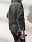 abordables Vestes Sherpa-Femmes Manteau d'Hiver Veste Sherpa Veste Décontractée Chaud Confortable Avec Poches Moderne Occasionnel Uni Vacances Rue Tenue quotidienne Sortir Fermeture éclair Régulier Col montant Coupe régulière