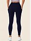 economico Leggings semplici-Per donna Leggings Moda Casual Lunghezza intera Vita Alta Tinta unica Tasca Taglio alto Traspirabilità Morbido Confortevole Alta elasticità Vinaccia blu navy Nero Grigio Autunno Inverno Vestibilit