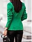 economico Blazer e Completi-Per donna Blazer Confortevole Traspirante Tasca Casual Semplice Formale Ufficio Streetwear Casuale Doppiopetto Regolare Collo ripiegato Vestibilità regolare Manica Lunga Capispalla Nero Blu Fucsia