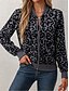 Χαμηλού Κόστους τζάκετ bomber-Γυναικεία Casual Jacket Διατηρείτε Ζεστό Γρήγορο Στέγνωμα Φερμουάρ Τσέπη Κομψό Μοντέρνα Καθημερινά Απλός Λεοπάρ Διακοπές Causal Καθημερινά Αργίες Κανονικό γιακά μπέιζμπολ Κανονικό Μακρυμάνικο