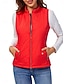 voordelige Donsvesten-Dames Vest Straat Casual Casual / Dagelijks Herfst Winter jas Normale pasvorm Hedendaags Stijlvol Casual Jacks Mouwloos Effen Kleur Met zakken Licht Blauw bordeaux Zee blauw