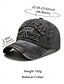 abordables Chapeaux pour hommes-Casquette de baseball brodée vintage pour homme – chapeau ajustable en coton vieilli pour les sports de plein air, les voyages et les tenues décontractées