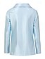 voordelige Elegante topjes-dames overhemd blouse satijn effen modern casual lange mouw overhemd kraag normaal elegant tops gedrapeerde halslijn dagelijks uitgaan gerimpeld losvallend zwart wijn marineblauw blauw kaki herfst