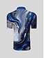 preiswerte Oberteile-Herren Golf-Poloshirt Blau Kurzarm Oberteil Golfkleidung, Kleidung, Outfits, Kleidung
