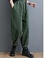 economico gamba larga e vita alta-Per donna Chinos Vacanza Moda Casual Lunghezza intera Vita Alta Semplice Tasca Fascia Elastica Comodo Morbido Confortevole Micro-elastico All&#039;aperto Streetwear Nero Viola Verde Caffè Primavera