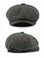billige Herrehatte-Herre vintage sildebensprintet avisbukset – klassisk tweed flad vedbendhat, retro gatsby-stil baret til fritidsbrug og udendørs fester