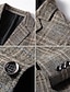 billiga Trenchcoat för män-Herr Vinterkappa Yllekappa Rock Kort kappa Kavaj Formell Dagliga kläder Höst Vinter Terylen Håller värmen Utomhus Ytterkläder Kläder Mode Modernt Modernt Rutig Ficka Nedvikt Enkelknäppt