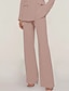 baratos Calças de fato &amp; Saias-Calça de Terno Feminina Ajustada Formal Convidada de Casamento Formal Noite Stretch Chiffon Elegante Comprimento no Tornozelo