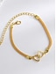 abordables Pulsera de mujer-Tobillera de aleación con forma de corazón para mujer, tobillera con cadena de plata dorada, adecuada para playa, fiestas, vacaciones y uso diario.