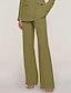 baratos Calças de fato &amp; Saias-Calça de Terno Feminina Ajustada Formal Convidada de Casamento Formal Noite Stretch Chiffon Elegante Comprimento no Tornozelo