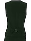 preiswerte Damenanzüge-Damen 3-teilige Anzüge Formell Hochzeitsgast Stretch-Crêpe Elegant Einfach Minimalistisch Langarm Knöchellänge Peak Revers Einreihig