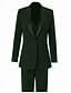 preiswerte Damenanzüge-Damen 3-teilige Anzüge Formell Hochzeitsgast Stretch-Crêpe Elegant Einfach Minimalistisch Langarm Knöchellänge Peak Revers Einreihig