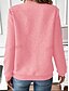 economico Top Semplici-Per donna Felpa Pullover Semplice Caldo Casual Manica Lunga Girocollo Top Regolari Cerniera Bianco Rosa Grigio Autunno Inverno