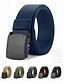 cheap Men's Belts-Men's Nylon Tactical Belt – Adjustable Lightweight Military Style Webbing Belt with Durable Buckle for Outdoor, Work and Casual Wear