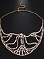 economico Accessori per Mascherata-Maschera per il viso di lusso da donna con perle di cristallo, elegante accessorio per costumi per balli in maschera e feste di Halloween