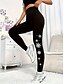 billiga Julbottnar-Julkvinna Leggings Semester Vintage Mode Fullängd Hög MidjaByxorFulskön Grafik Tryck Mjuk Andningsbar Stretchig Utomhus Semester Gata Svart Höst Vinter Slim Fit