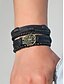 baratos Jóias Masculinas-Conjunto de pulseiras masculinas multicamadas de couro genuíno – pulseira de punho de árvore da vida com contas boho para uso casual, festa e viagem