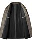 billiga Trenchcoat för män-Herr Vinterkappa Yllekappa Rock Kort kappa Kavaj Formell Dagliga kläder Höst Vinter Terylen Håller värmen Utomhus Ytterkläder Kläder Mode Modernt Modernt Rutig Ficka Nedvikt Enkelknäppt