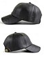 billiga Herrhattar-Herrkeps i konstläder – justerbar präglad vintagekeps för casual, utomhussport och streetwear