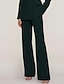 baratos Calças de fato &amp; Saias-Calça de Terno Feminina Ajustada Formal Convidada de Casamento Formal Noite Stretch Chiffon Elegante Comprimento no Tornozelo