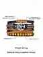 baratos Jóias Masculinas-Conjunto de pulseiras masculinas multicamadas de couro genuíno – pulseira de punho de árvore da vida com contas boho para uso casual, festa e viagem