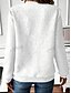 economico Top Semplici-Per donna Felpa Pullover Semplice Caldo Casual Manica Lunga Girocollo Top Regolari Cerniera Bianco Rosa Grigio Autunno Inverno