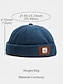 tanie Czapki męskie-męska czapka beanie z kordu bez daszka, retro czapka typu docker z regulowanym paskiem, casualowa czapka typu jarmułka na jesień i zimę
