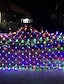 tanie Podłączane do prądu-Lampki LED siatkowe IP65 6Mx4M 3Mx2M Elastyczne Lampki Wróżkowe Siatka 880Led 200Led do Dekoracji Ogrodu Kolorowe EU US UK Wtyczka AC110V 220V 230V