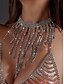 voordelige Dames ketting-Chokerketting met strass-steentjes voor dames - sprankelende statement sieraden voor nachtclub-, cocktail- en feestoutfits