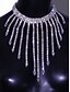 voordelige Dames ketting-Chokerketting met strass-steentjes voor dames - sprankelende statement sieraden voor nachtclub-, cocktail- en feestoutfits