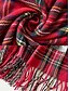 abordables Accessoires de Noël-Écharpe à carreaux de Noël pour femme, châle d&#039;hiver chaud en tartan avec franges, accessoire de mode confortable pour les fêtes de fin d&#039;année et les vêtements d&#039;extérieur