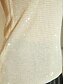 economico Canotta Semplice-Per donna Canotta a canotta Elegante Festa Senza Maniche Scollo a V Top Regolari Ospite di nozze Abbigliamento da sera Rivetto Glitter Con perline Champagne Estate Primavera Autunno