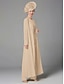 abordables Costumes-pantalons pour maman-Combinaison Tailleur-Pantalon Trois Pièces Longueur au sol Robe de Mère de Mariée  manche longue Col Bateau Élégant Grande taille Echarpe incluse Formel robe demoiselle d honneur Chiffon Echarpe