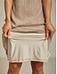 abordables Robe de cocktail-Femmes Robe Midi Robe fourreau Robe Plissée Robe dos nu Élégant Fête Formel Soirée robe demoiselle d honneur Cocktail Coupe régulière Couleur Unie Sans manches Col ras du cou Dorée rose Été Printemps