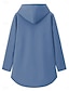 baratos Tops Florais-Mulheres Pulôver Moletom Com Capuz Gráfico Letra Casual Conforto Manga Longa Com Capuz Tops longos Rua Dia a Dia Casual Imprimir Rosa Escuro Azul Cinzento Outono Inverno