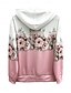 ieftine Topuri florale-Pentru femei Hanorace cu fermoar Floral Grafic Modă Casual Manșon Lung Capișon Topuri obișnuite Stradă Zilnice Fermoar Buzunar Imprimeu Roz Deschis Mov Deschis Albastru Deschis Primăvară Toamnă Iarnă