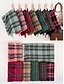 abordables Accessoires de Noël-Écharpe à carreaux de Noël pour femme, châle d&#039;hiver chaud en tartan avec franges, accessoire de mode confortable pour les fêtes de fin d&#039;année et les vêtements d&#039;extérieur