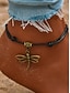 billige Dame armbånd-Dameankelkæde med guldsmedvedhæng, justerbart rebarmbånd med vintage charme, boho strandfodsmykker til sommer, fester og helligdage