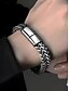 ieftine Bijuterii pentru bărbați-Brățară bărbătească din oțel inoxidabil împletit cu încuietoare magnetică – bijuterii moderne pentru ținute casual, business și petreceri