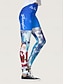 billiga Julbottnar-Julkvinnors Jultomte Julträd Leggings Semester Vintage Hela Längden Hög Midja Byxor Ful Grafisk Tryck Värmande Mjuk Andningsbar Stretchy Formal Utomhussemester Depression Grön