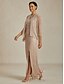 preiswerte Chiffonkleider-Damen Maxikleid Etui-Kleid Chiffonkleid Wickelkleid Elegant Formell Cocktail Abendgesellschaft Hochzeitsgast Cocktailparty Plissiert Glitzer Asymmetrisch Normale Passform Einfarbig Ärmellos V