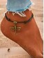 billige Dame armbånd-Dameankelkæde med guldsmedvedhæng, justerbart rebarmbånd med vintage charme, boho strandfodsmykker til sommer, fester og helligdage
