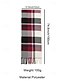 cheap Men's Ties &amp; Bow Ties-Men's Christmas Plaid Scarf – Stylish Polyester Scarf with Fringed Edges – Available in Multiple Colors – Warm Holiday Accessory for Men