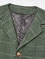 billige Casual dragter-herre tweedvest med hakrevers mode forår seks knapper vintage komfortabel ensfarvet enkeltradet v-hals normal pasform grøn kaki blå lysegrå mørkegrå