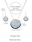 abordables Collar de mujer-Conjunto de collar y pendientes colgantes bohemios en capas para mujer: diseño de concha iridiscente, joyería llamativa para atuendos casuales y de fiesta.