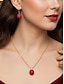 abordables Collier pour femme-Ensemble collier et boucles d'oreilles en fausses perles pour femme avec accents dorés, bijoux de Noël élégants pour les fêtes de fin d'année