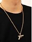 abordables Joyas para hombres-Collar con colgante de aleación para hombre con diseño de pistola de diamantes de imitación, cadena de joyería brillante de hip hop, accesorio de moda para fiestas, conciertos y ropa urbana.